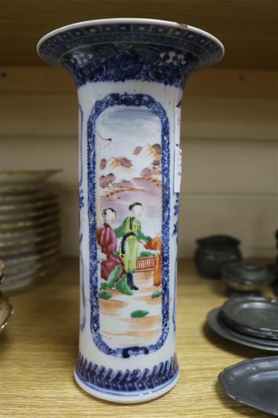 A Chinese Mandarin vase, 18th century